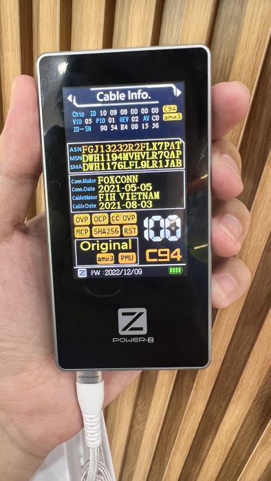 Máy đo kiểm tra sạc & cáp xịn 2 in 1 hãng POWER-Z - Ảnh 4