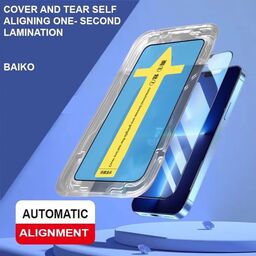 Kính cường lực tự dán iPhone khung dán tự động siêu dễ dán, viền mỏng, chống b…