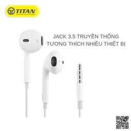 Tai nghe chân 3.5mm hãng TITAN TN02 (không hộp)