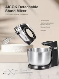 Máy trộn / nhào bột , đánh trứng 2 trong 1 hãng AICOK ( thương hiệu UK )