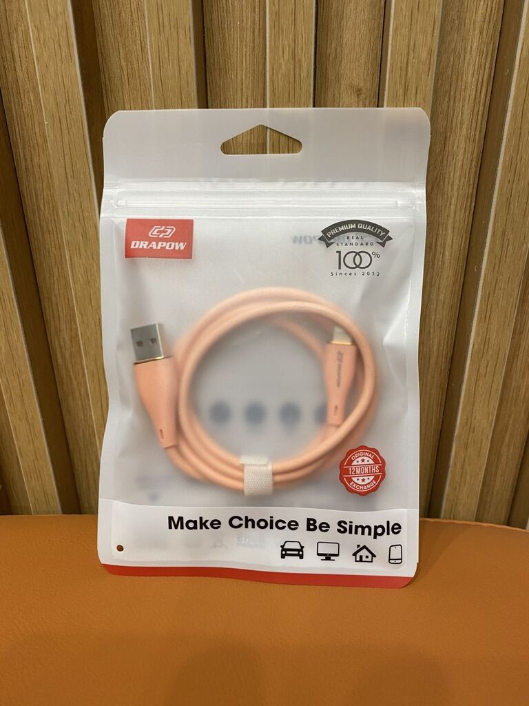 Dây cáp sạc iPhone Drapow CS01 , Chân A to L , chất liệu cao su non - Ảnh 2