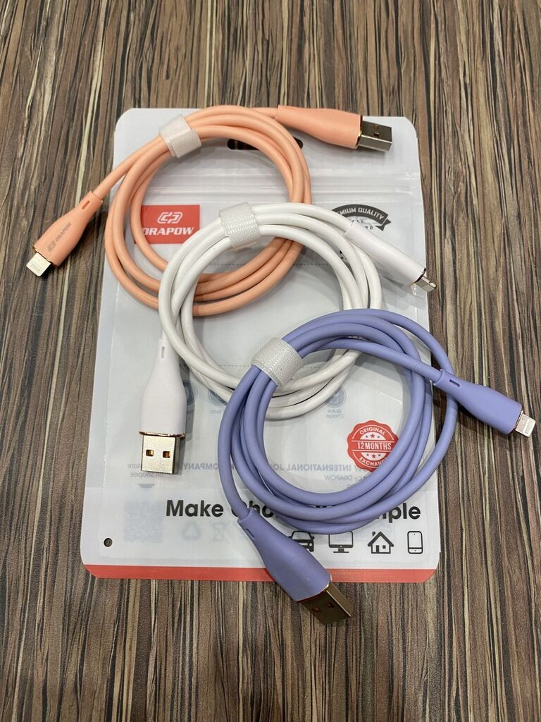 Dây cáp sạc iPhone Drapow CS01 , Chân A to L , chất liệu cao su non - Ảnh 3
