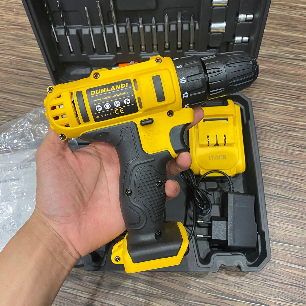 Máy khoan & vặn vít không dây hãng DUNLANDI , 2 pin rời - Ảnh 9