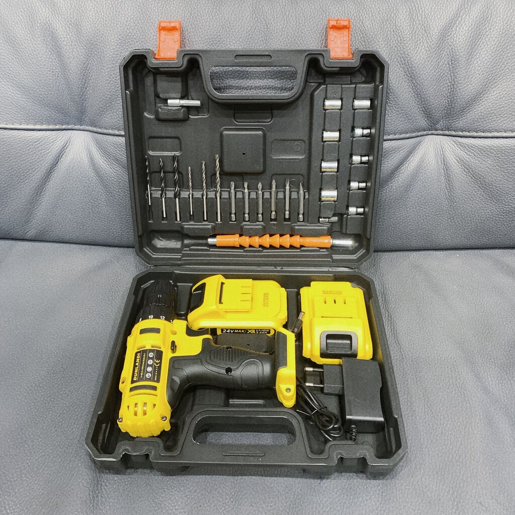 Máy khoan & vặn vít không dây hãng DUNLANDI , 2 pin rời