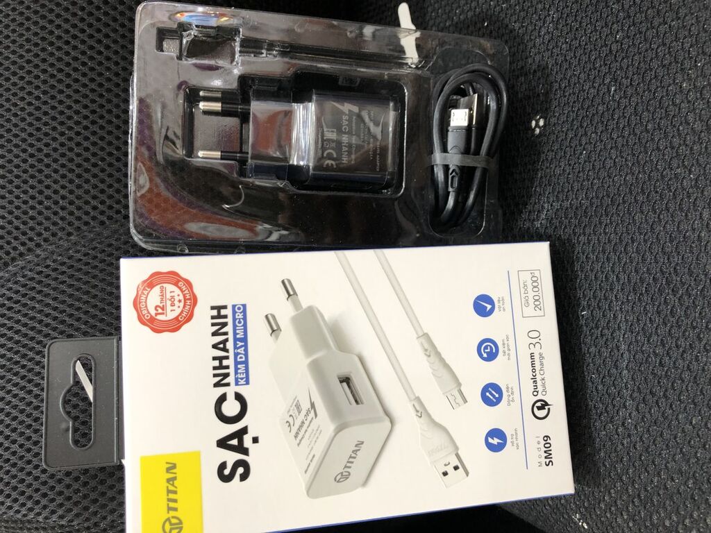 Bộ sạc nhanh chính hãng TITAN SM09 (kèm cáp Micro dài 25cm) - Ảnh 2