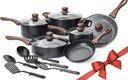 Bộ nồi,chảo 16 món hãng Allgetc ( Amazon Mỹ ) dùng được bếp từ,ko chứa PFOA, đạt chuẩn FDA Mỹ  - Ảnh 9