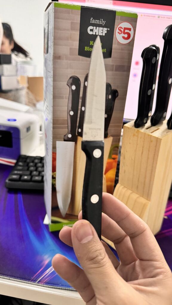 Bộ dao làm bếp 6 Món Family CHEF - kèm đế gỗ - Ảnh 7