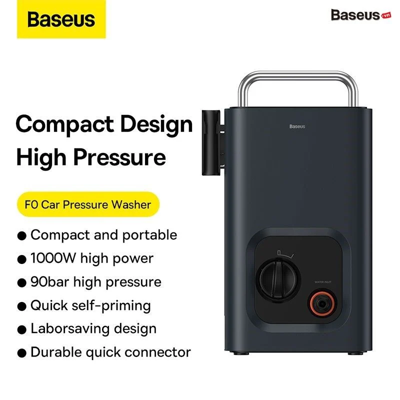 Máy rửa xe di động hãng BASEUS F0 Car Pressure Washer CN - Ảnh 3