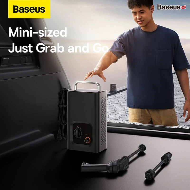 Máy rửa xe di động hãng BASEUS F0 Car Pressure Washer CN - Ảnh 4