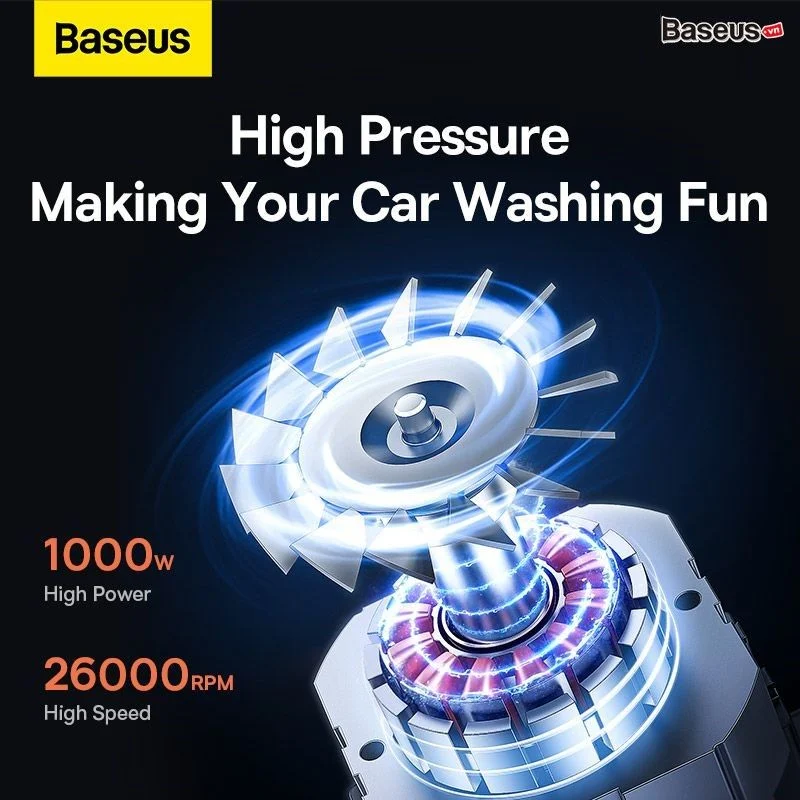 Máy rửa xe di động hãng BASEUS F0 Car Pressure Washer CN - Ảnh 10