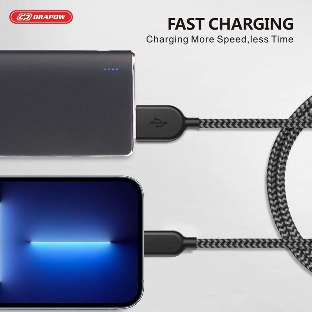 Cáp sạc dây dù iPhone - DRAPOW CZ08 siêu bền chống đứt - Ảnh 6