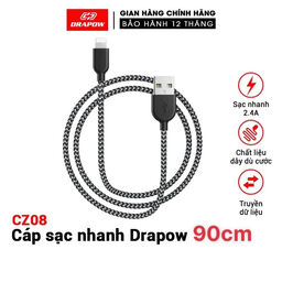 Cáp sạc dây dù iPhone - DRAPOW CZ08 siêu bền chống đứt