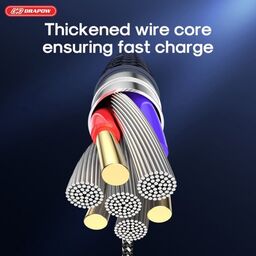 Cáp sạc dây dù iPhone - DRAPOW CZ08 siêu bền chống đứt