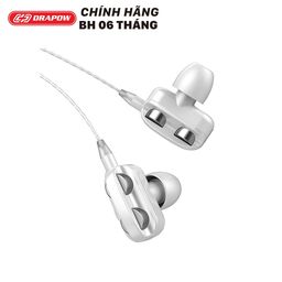 Tai nghe dây 3.5mm hãng Drapow M20 - có Mic & phím chỉnh volume
