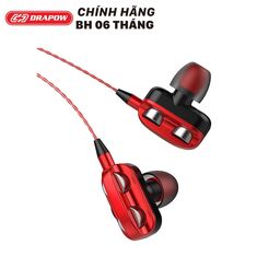 Tai nghe dây 3.5mm hãng Drapow M20 - có Mic & phím chỉnh volume