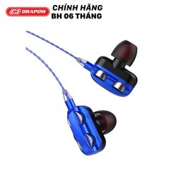 Tai nghe dây 3.5mm hãng Drapow M20 - có Mic & phím chỉnh volume
