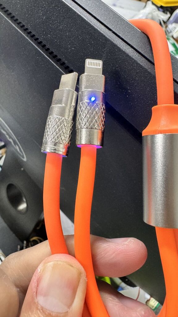 Cáp sạc USB 2 đầu iPhone Lightning & Type-C ( dây béo ) - Ảnh 6