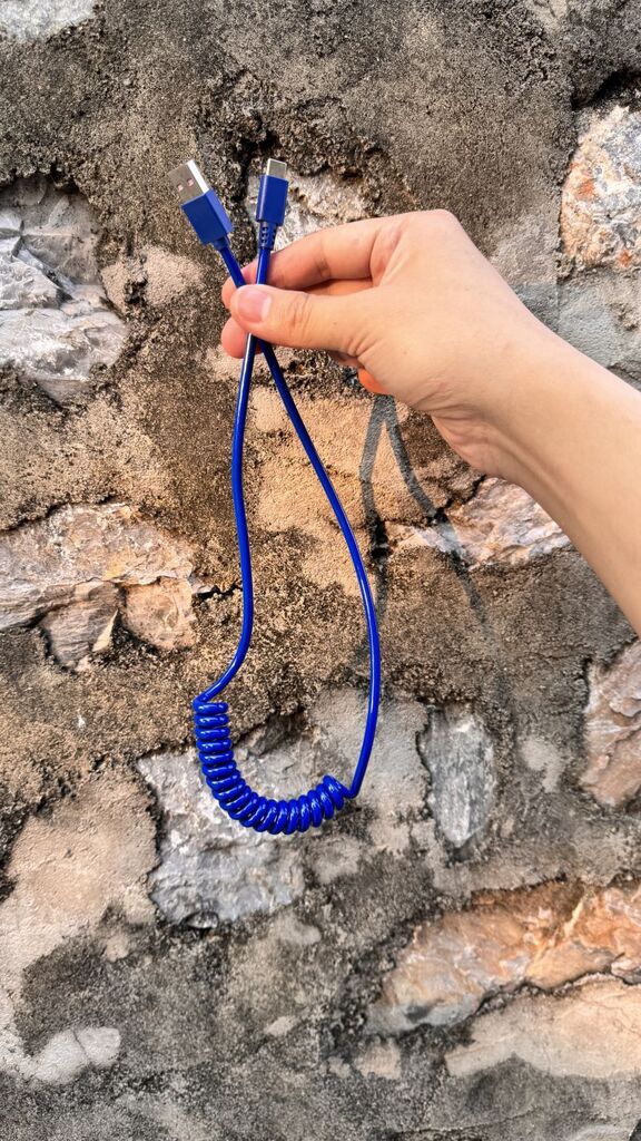 Dây cáp sạc Type-C lò xo hãng Freecharge ( Nội địa Trung , ko hộp ) dây siêu to. - Ảnh 7