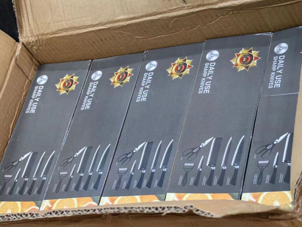 Bộ dao làm bếp 6 món SHARP KNIFE ( Fullbox ) - sản phẩm phân khúc bình dân - hộp xấu - Ảnh 5