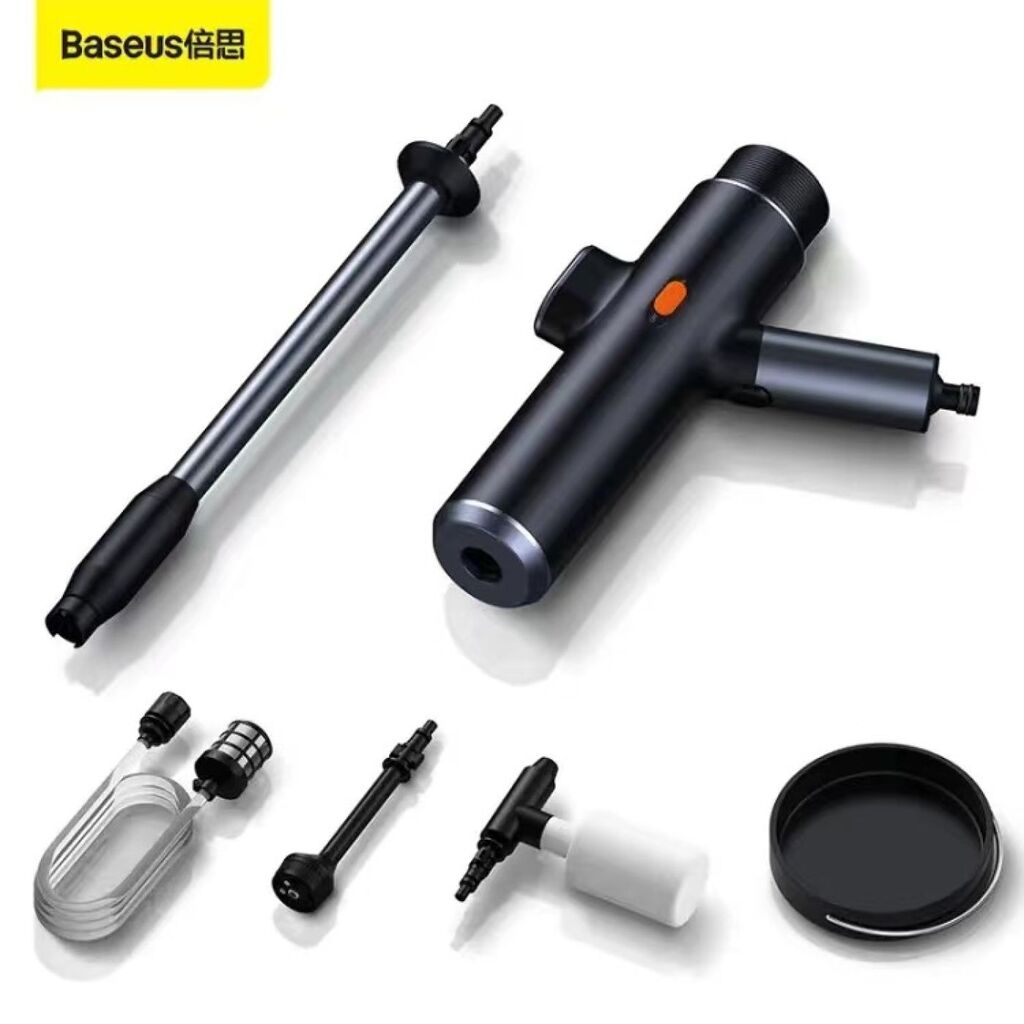 Máy phun tăng áp rửa xe ô tô ,sạc pin , hãng Baseus Dual Power Portable Electric - Ảnh 6