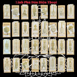 Miếng Dán Linh Phù cho điện thoại- hình Tài Lộc, May Mắn, Phong Thuỷ (Dán Điện…