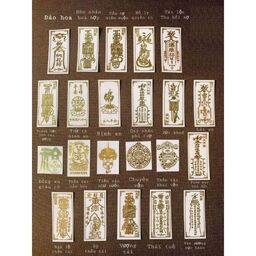 Miếng Dán Linh Phù cho điện thoại- hình Tài Lộc, May Mắn, Phong Thuỷ (Dán Điện…