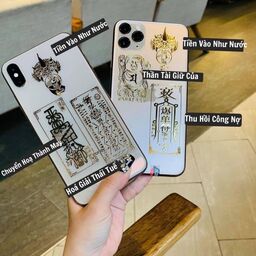 Miếng Dán Linh Phù cho điện thoại- hình Tài Lộc, May Mắn, Phong Thuỷ (Dán Điện…