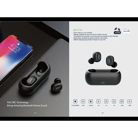 Tai nghe bluetooth Xiaomi QCY T1 True Wireless Binaural - Ảnh 2