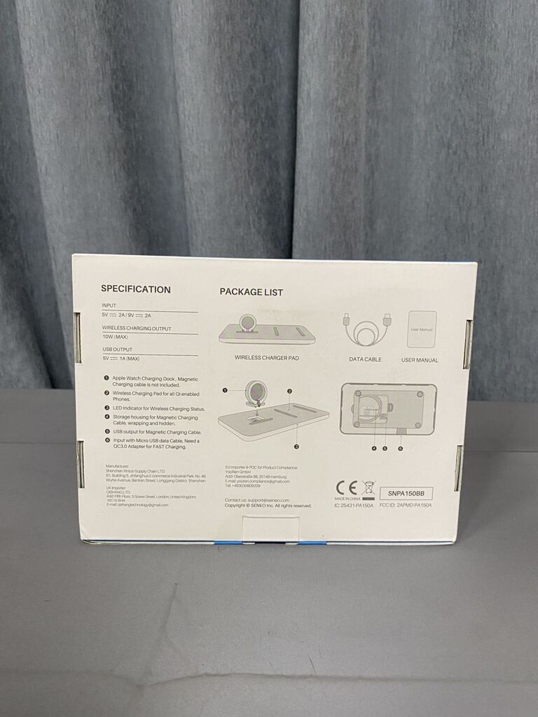 Bộ sạc không dây 2 in 1 hãng SENEO PA105A - Ảnh 7