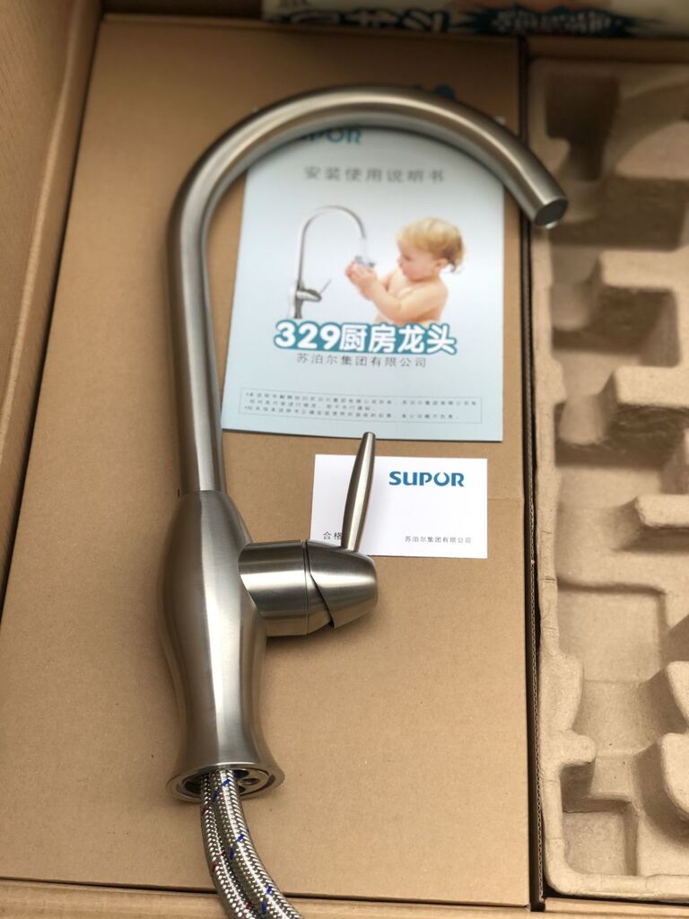 Vòi rửa bát hãng SUPOR 329-LS có nóng lạnh , inox 304 - Ảnh 2