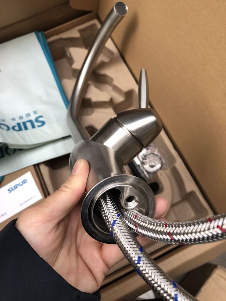 Vòi rửa bát hãng SUPOR 329-LS có nóng lạnh , inox 304 - Ảnh 4