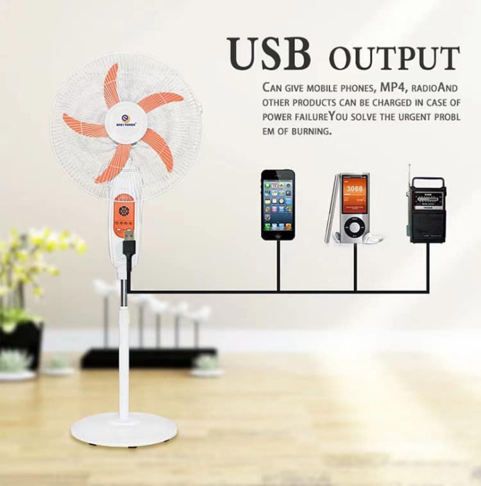 Quạt cây tích điện 18 inch hãng Easy Power EP-3618, quạt cỡ lớn,sạc điện 220v  (HỘP XẤU) - Ảnh 3