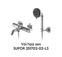 BỘ VÒI TẮM HOA SEN INOX SUPOR 251702-02-LS nóng lạnh - Ảnh 8