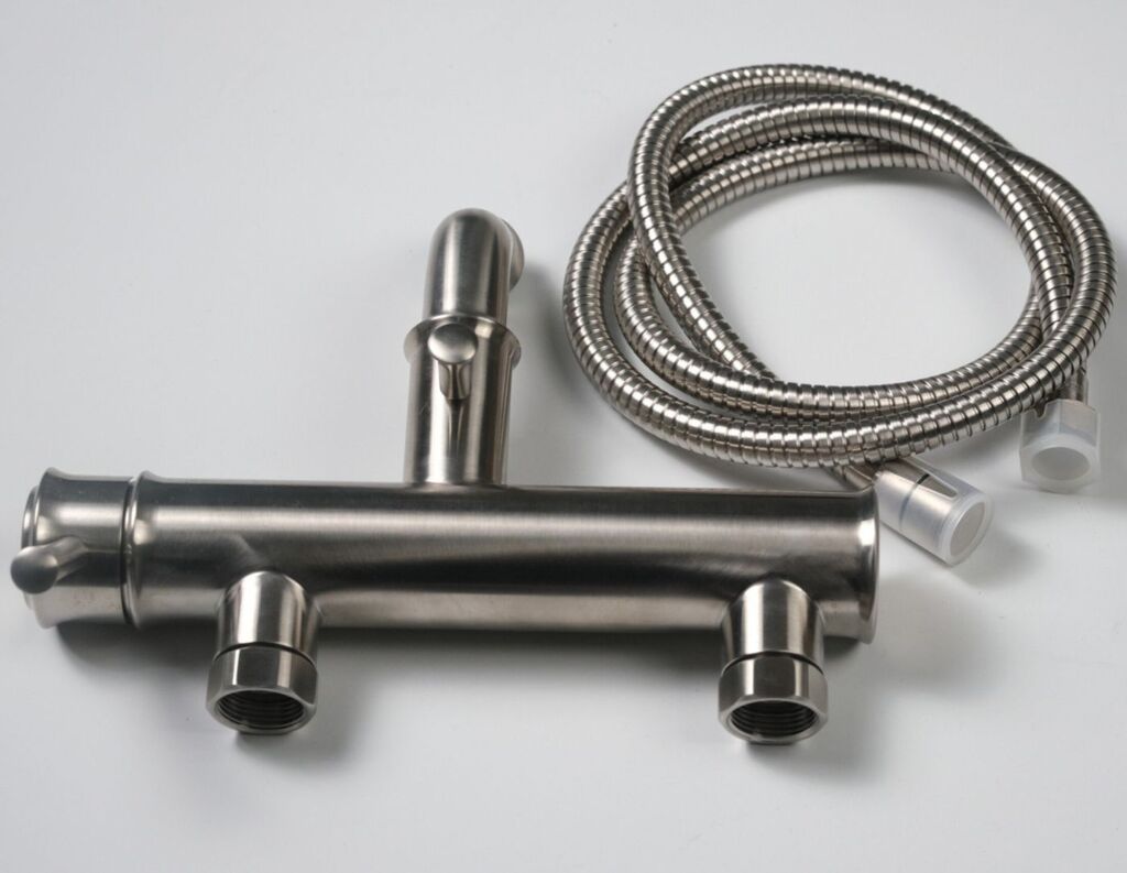 BỘ VÒI TẮM HOA SEN INOX SUPOR 251702-02-LS nóng lạnh - Ảnh 4