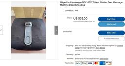 Máy massage chân bi đá nóng chính hãng NAIPO MGF-50177( điện 110v - có tặng kè…
