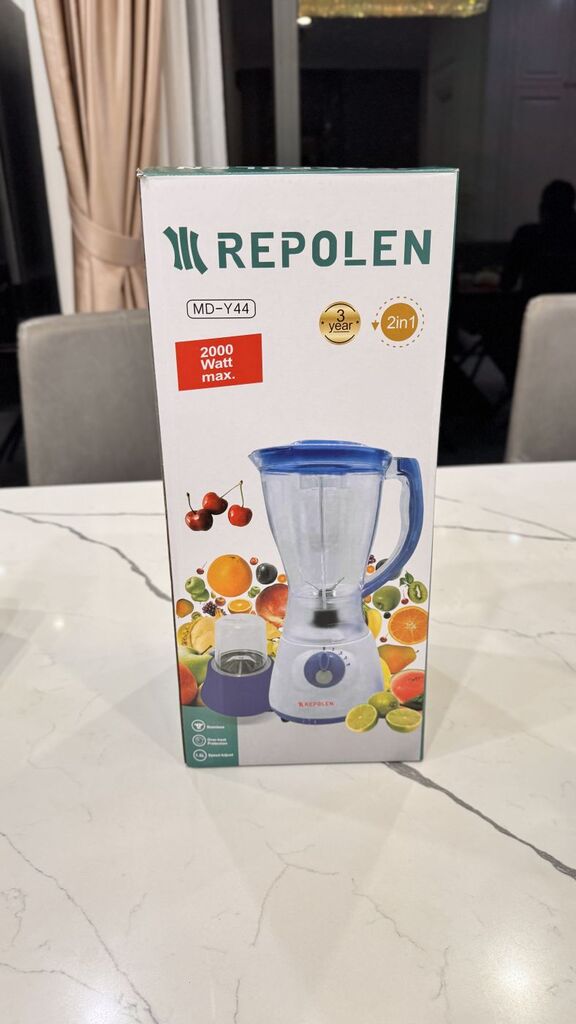 Máy xay sinh tố REPOLEN MD-Y44 công suất max 2000w , dung tích 1.5L , cối nhựa trong - Ảnh 2