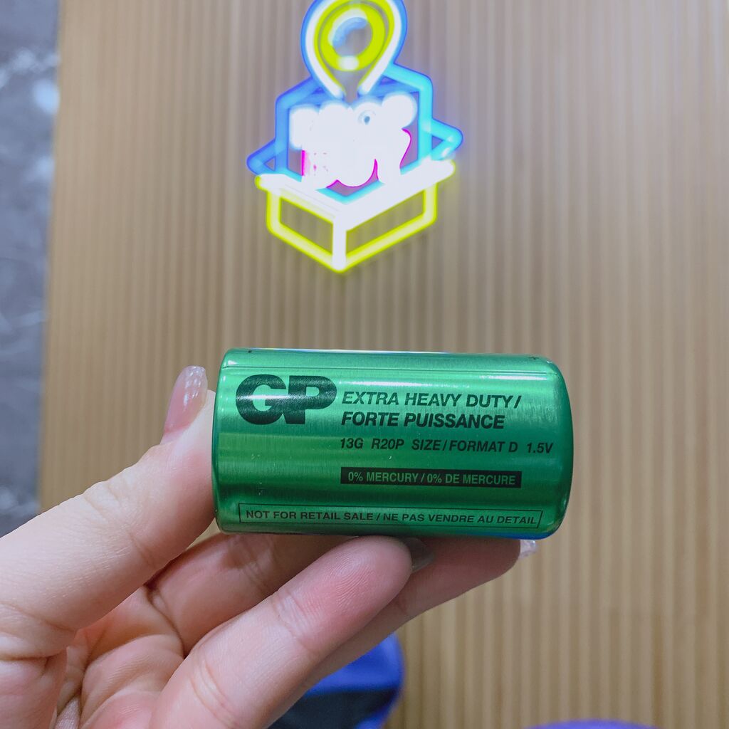 Vỉ 2 viên pin đại R20P hãng GP ( pin khô không chảy nước ) - Ảnh 3