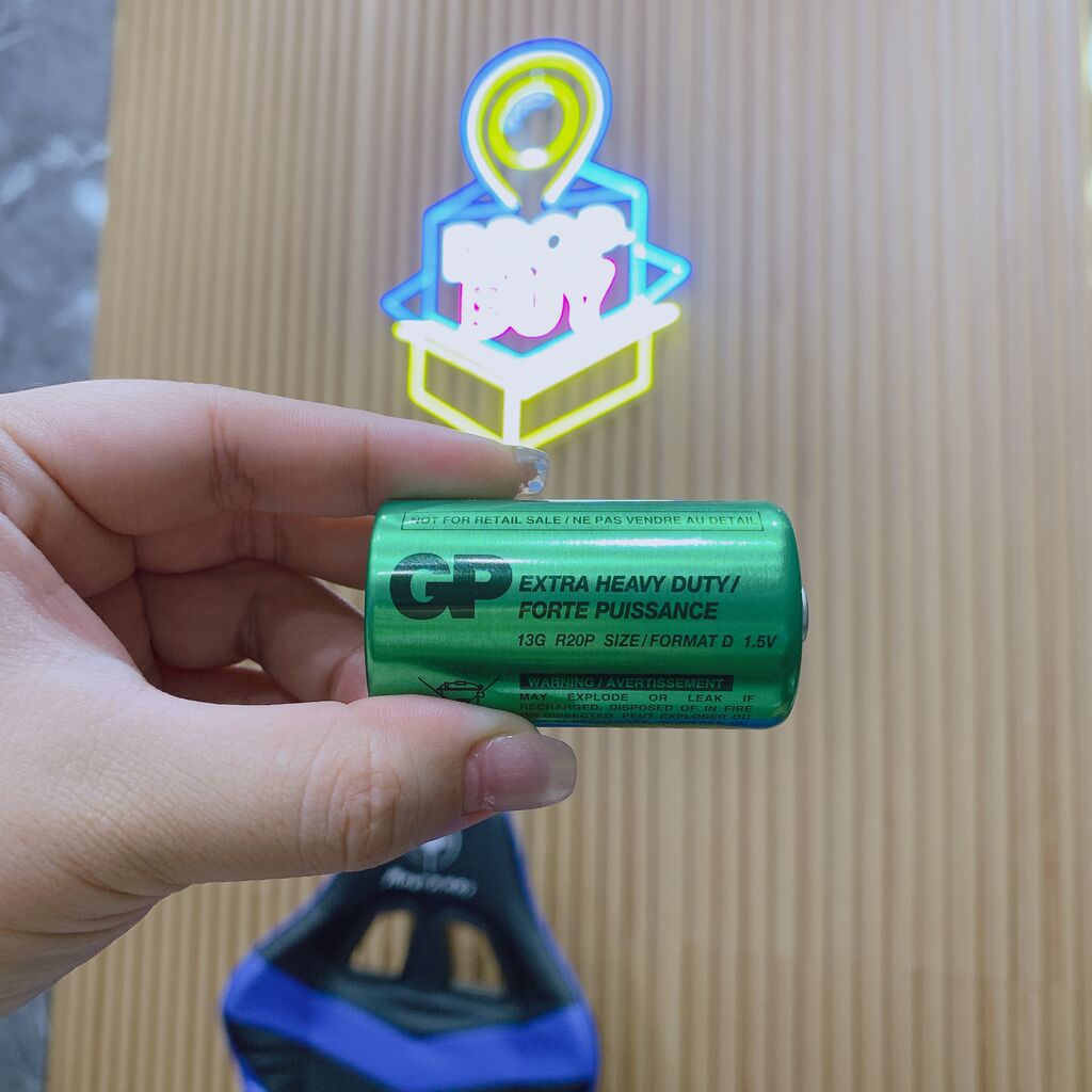 Vỉ 2 viên pin đại R20P hãng GP ( pin khô không chảy nước ) - Ảnh 8