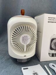 Quạt tích điện để bàn phun sương RD22 , có màn hình , xoay 90 độ, đèn ngủ