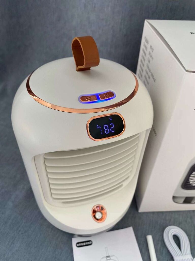 Quạt tích điện để bàn phun sương RD22 , có màn hình , xoay 90 độ, đèn ngủ  - Ảnh 5