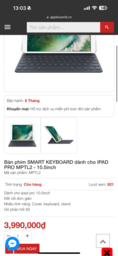 Bàn phím Apple SMART KEYBOARD MPTL2 cho iPad PRO - 10.5inch / iPad Air 3 / iPa…